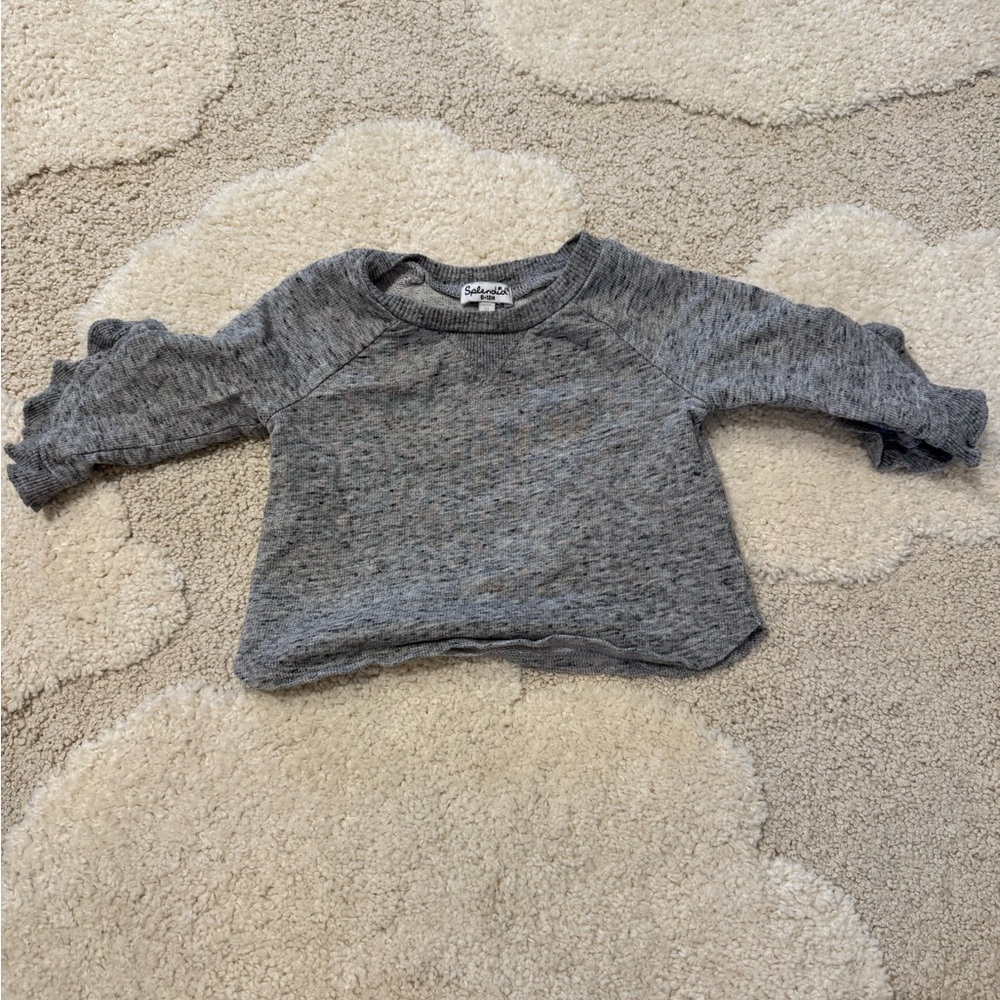 Splendid Ruffle-Sleeve Sweatshirt - Size 6-12M